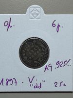 GB - 6 pence - 1897 - Victoria old - AG 