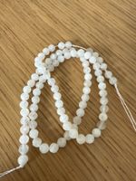 4 mm facettierte Mondstein Perlen- neu