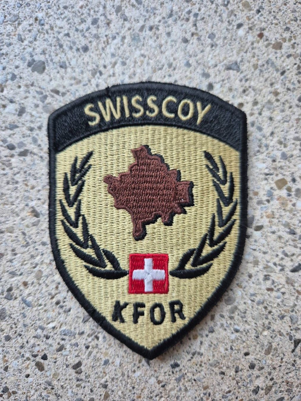 Schweizer Armee Placchette & Badge: *** Swisscoy Badge mit klett *** – Nuovo (secondo la descrizione) da Riedholz venduto da fr_sIruP