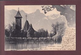 SCHERZLIGEN - Kirche - 1904 // Falte //