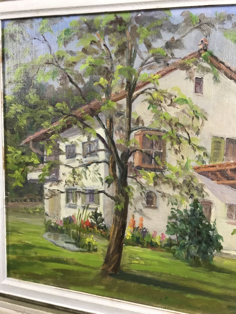 Dipinti: E. SCHWARZ 1958 House Pietsch – Usato da Wolfhalden venduto da SecondAntique 2