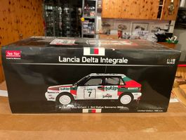 lancia delta integrale rallye san remo   1:18 sun star