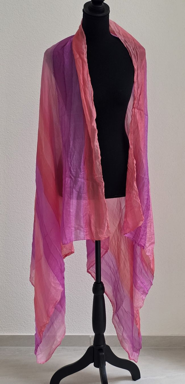 Foulards & écharpes: Schal Pink Lila gestreift – D'occasion à Rheinsulz par Gilea 1