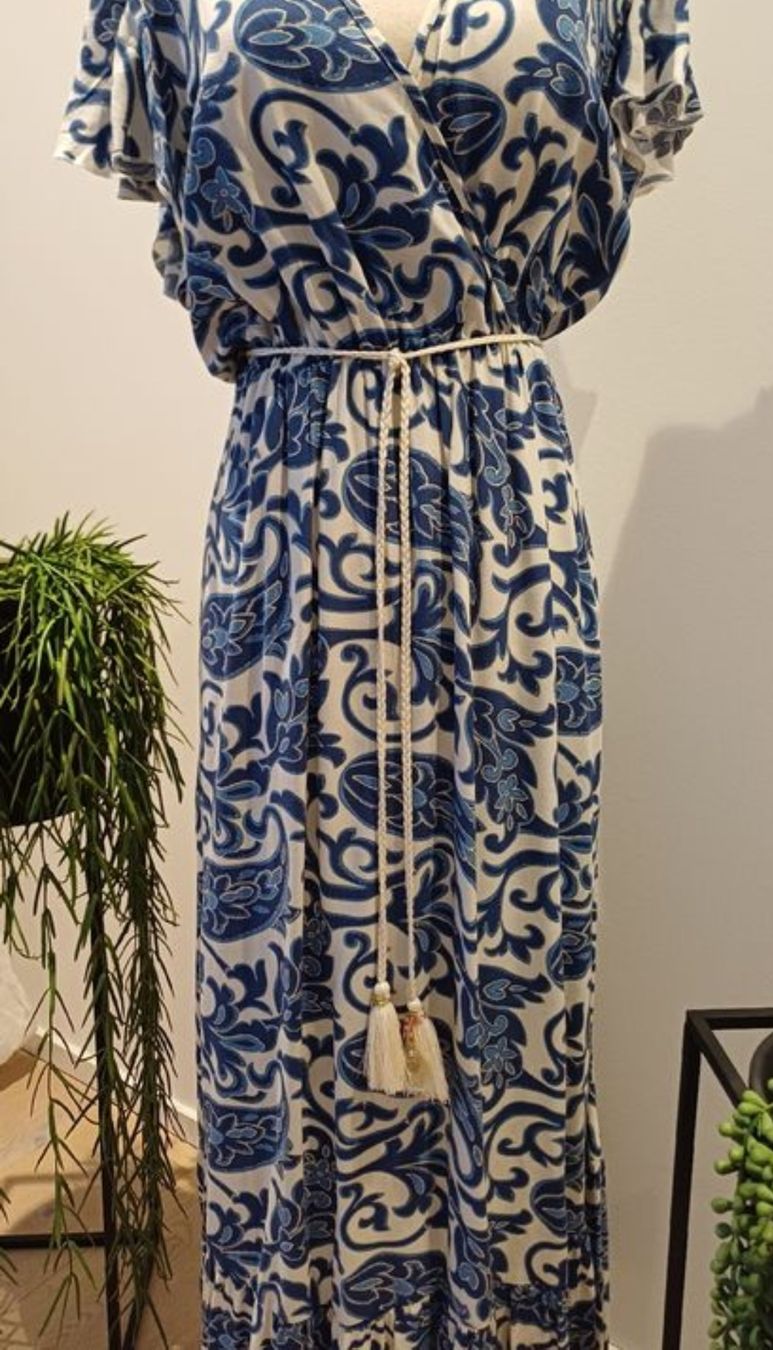 Vestiti: Sommerliches Maxikleid mit Blumenmuster, Grösse M – Usato da Arlesheim venduto da savina01 4
