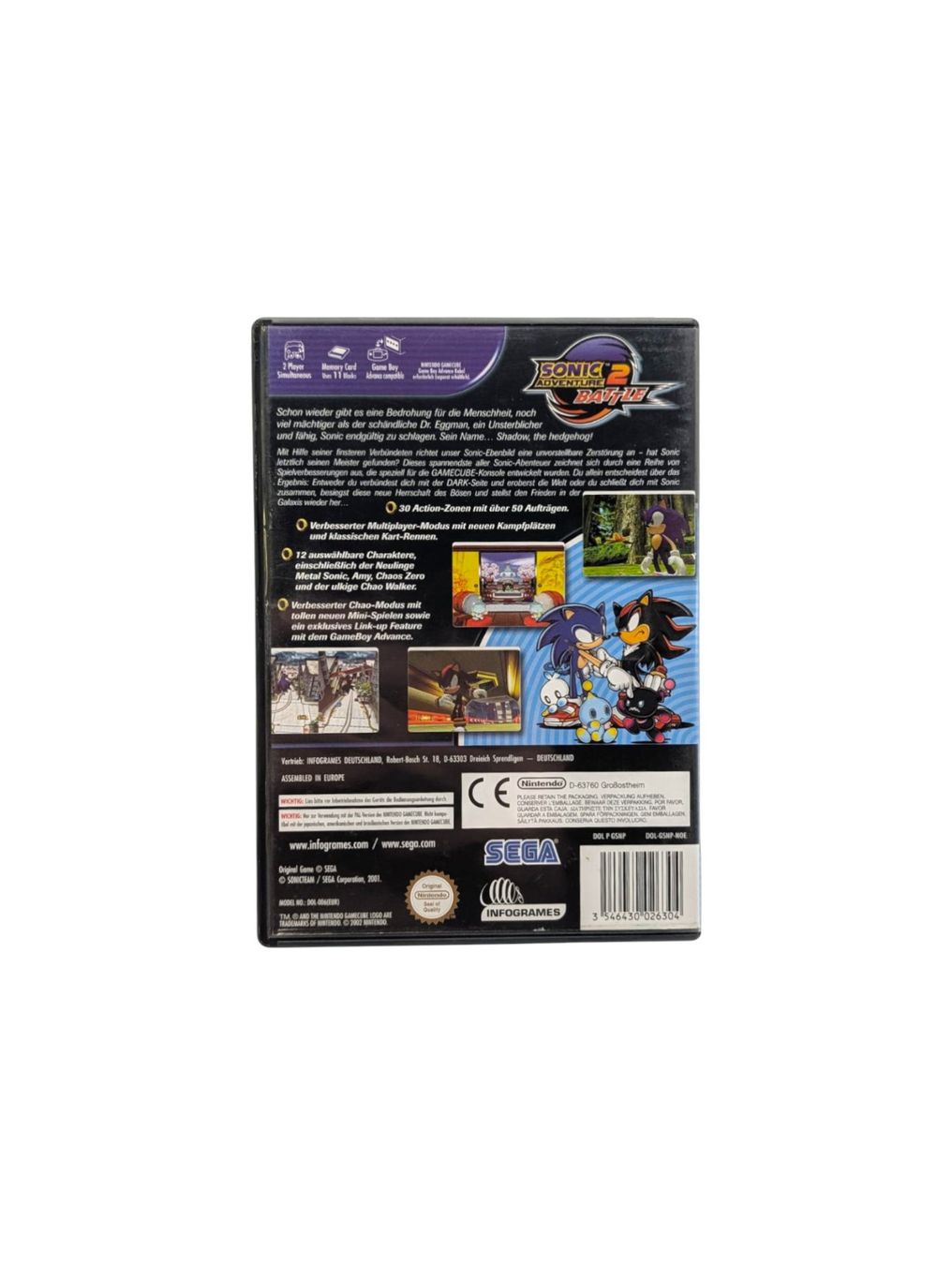 Nintendo Giochi: Sonic Adventure 2 Battle Nintendo Gamecube – Usato da Domat/Ems venduto da IsseldorsShop 1