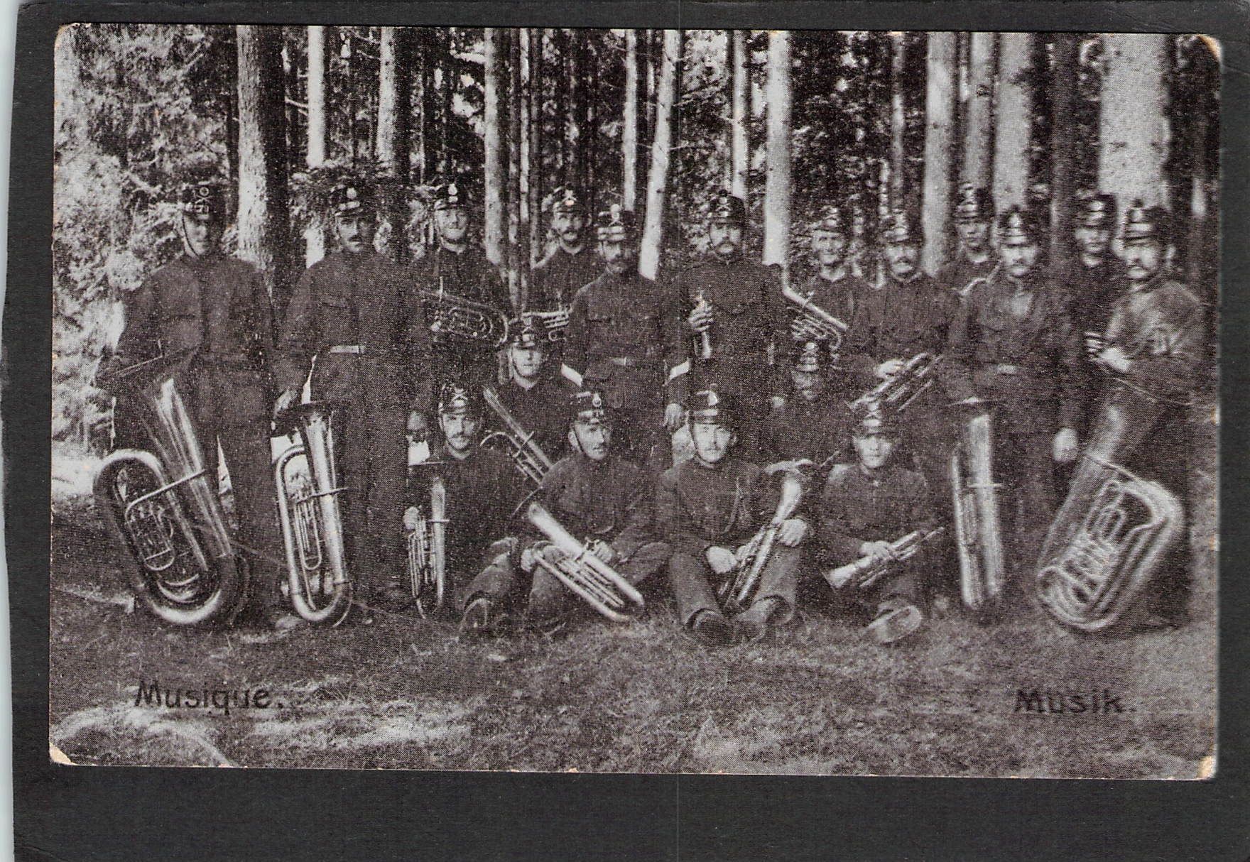 Cartoline postali: Echtfoto Militär , Musik 1911 – Usato da Reichenburg venduto da ibiza18