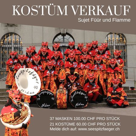 Kostüme zu verkaufen!  Von der GM Seespitzfäger Nidau