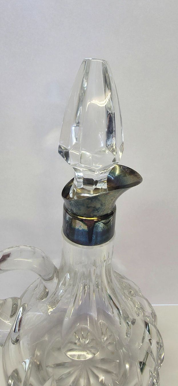 Caraffe: Antike Karaffe Bleikristall 800 Silber, Liqueurkaraffe – Usato da Zürich venduto da spin23 6