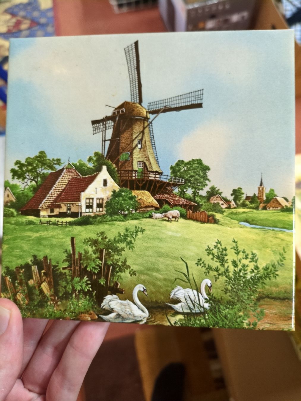 Foto & Immagini: Dekorative Fliese mit Holländischer Landschaft, Windmühle – Nuovo (secondo la descrizione) da Meilen venduto da Frensch7 1
