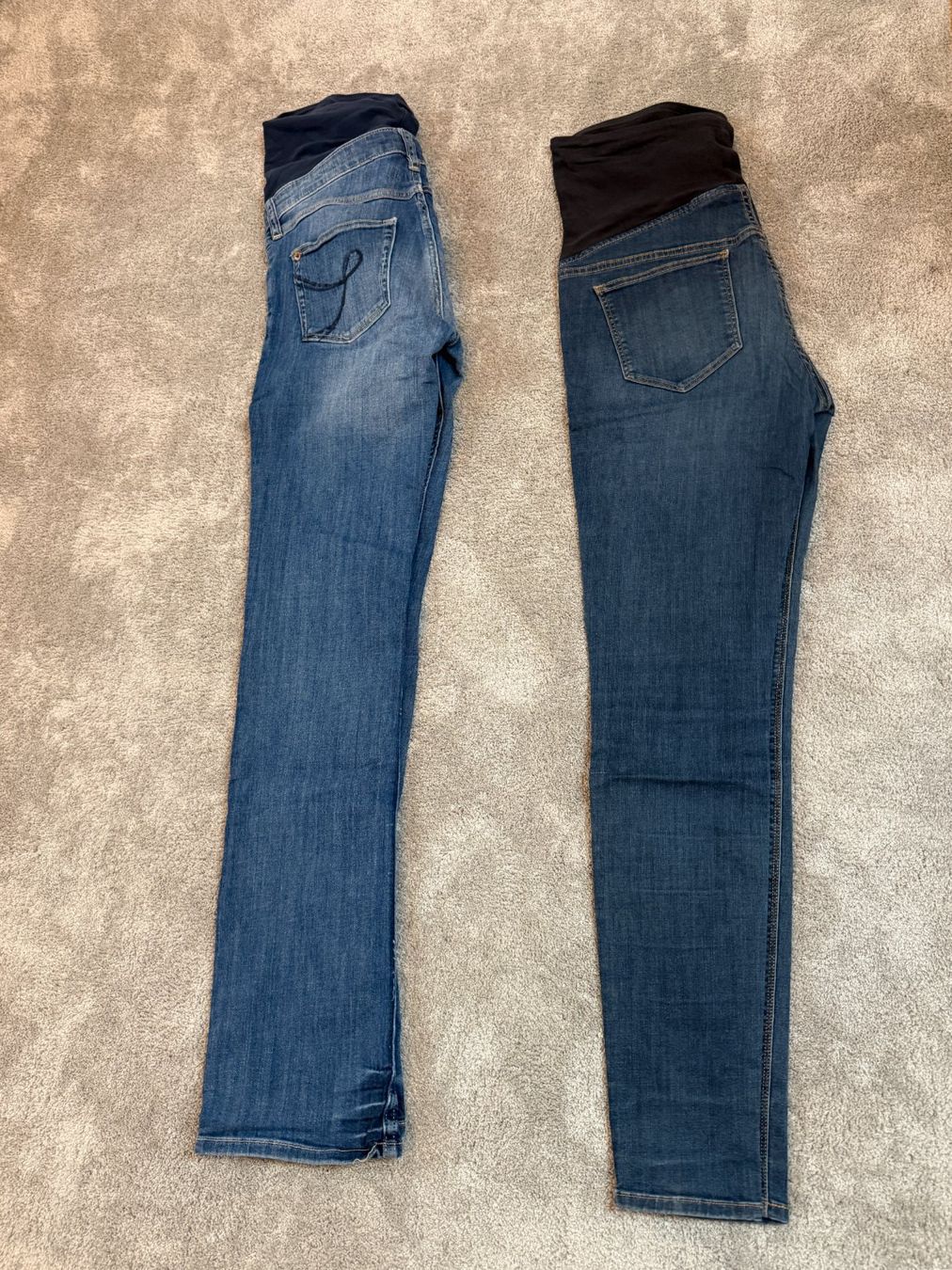 Jeans: 2 Stück Jeans Gr 40 - Schwangerschaftsmode / Umstandsmode – Gebraucht aus Hohenrain von roli1983 1