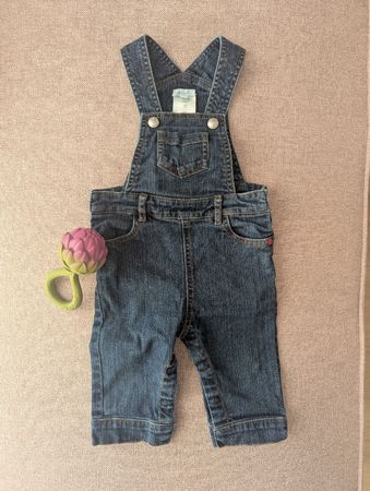 Jacadi bib Overall denim jeans Salopette 12 Monate wie neu