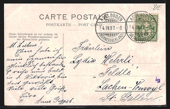 Cartes postales: Adelboden, Totalansicht mit Wildstrubel  – D'occasion à Berlin par bartko-reher 1