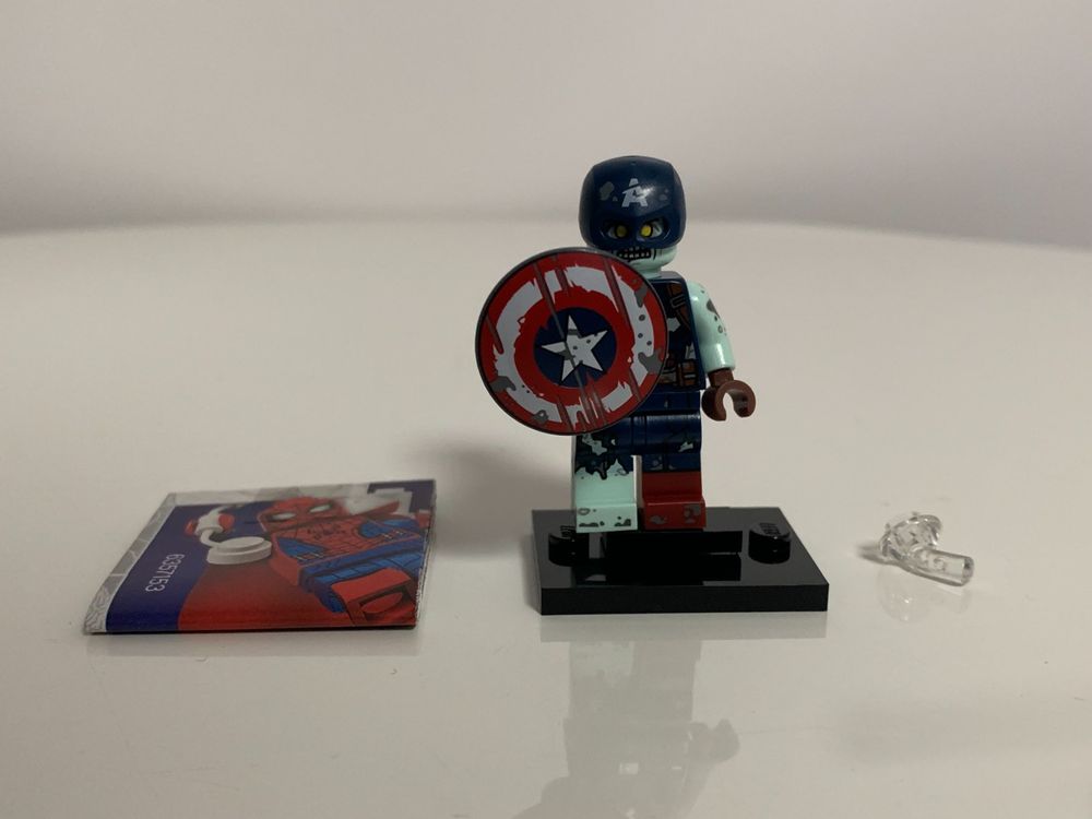 Marvel Collectible Minifigures LEGO Zombie Captain America Colmar-9 71031 New