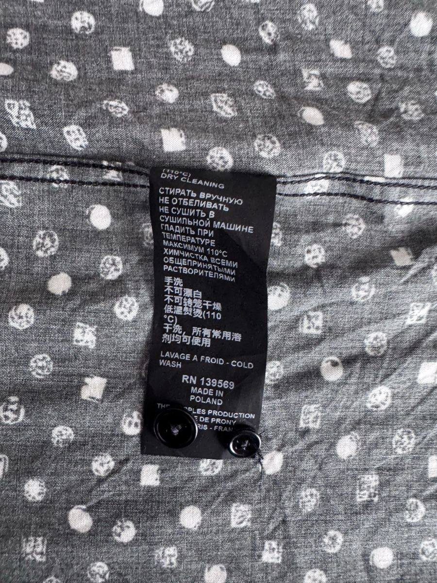 Camicie: The Kooples Paris Bluse schwarz Print Gr. M – Usato da Winterthur venduto da Nadine81 3