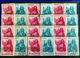 Nr.381 /382 Steckkarte mit Stempel   