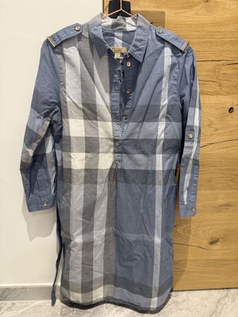 Burberry chemise à carreaux bleue, Taille 38, parfait état