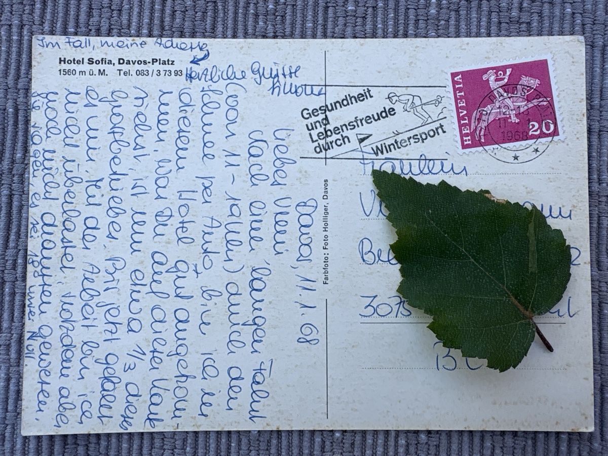 Cartes postales: Hotel Sofia in Davos Platz – D'occasion à Rümlang par Brieftaube1 1
