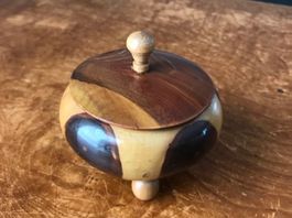 Schmuckkästchen aus Ebenholz, antik