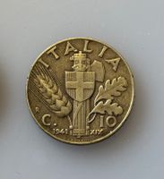 Moneta Regno d'Italia 10 Centesimi 1941 Vittorio Emanuele...