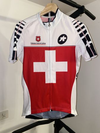 Radtrikot Swiss Cycling weiss rot neuwertiger Zustand
