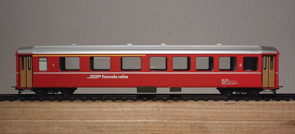 Train Bemo H0m – RhB Davoser Pendelzug – Art.7252 & 3286 – Comme Neuf
