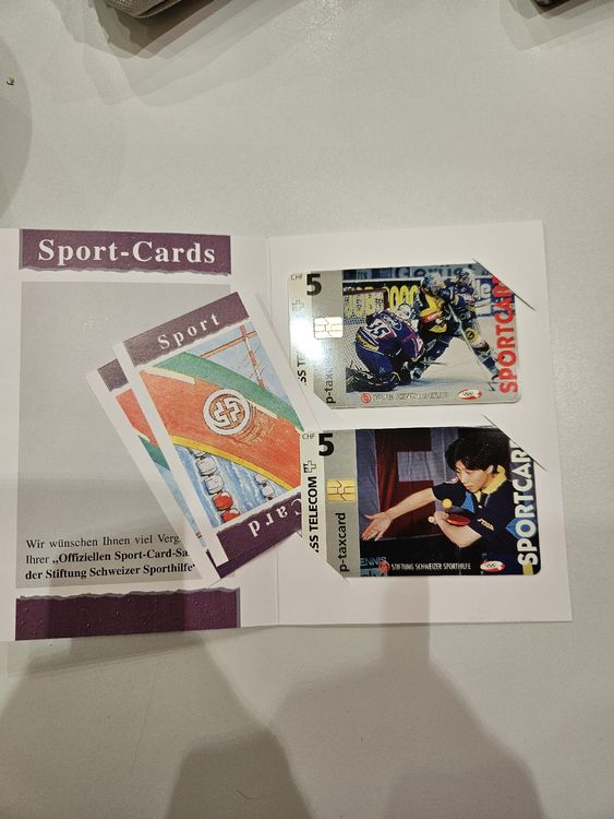 Cartes de téléphone: Schweizer Sporthilfe Sportcards Sammlung, komplett! – Neuf avec emballage d'origine à Wiler b.Utzenstorf par Ired