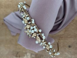 Haarschmuck / Haarreif goldfarben Nr. 36