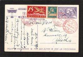 FDC Bundesfeierkarte 1928,Nr.47ll , Zürich - Basel