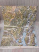 Mappa topografica vintage Svizzera 1:25000,anno 1985