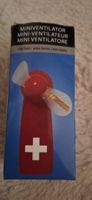 Mini Ventilator rot mit weissem Kreuz neu