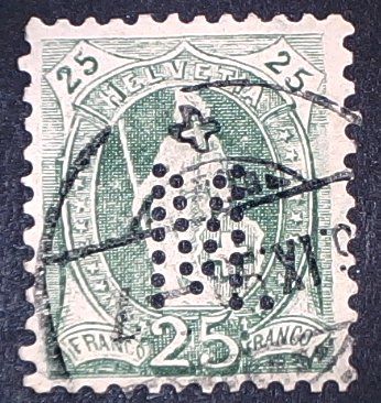 Tous les timbres: Perfin   57 – D'occasion à Opfikon par webstar30