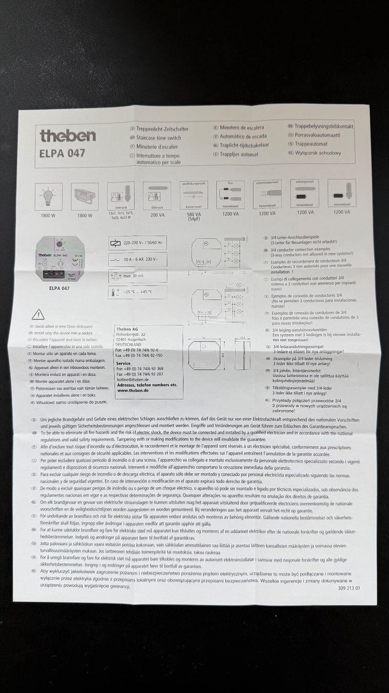 Interruttori: Treppenlicht Zeitschalter – Nuovo (secondo la descrizione) da Wädenswil venduto da flaps11 1