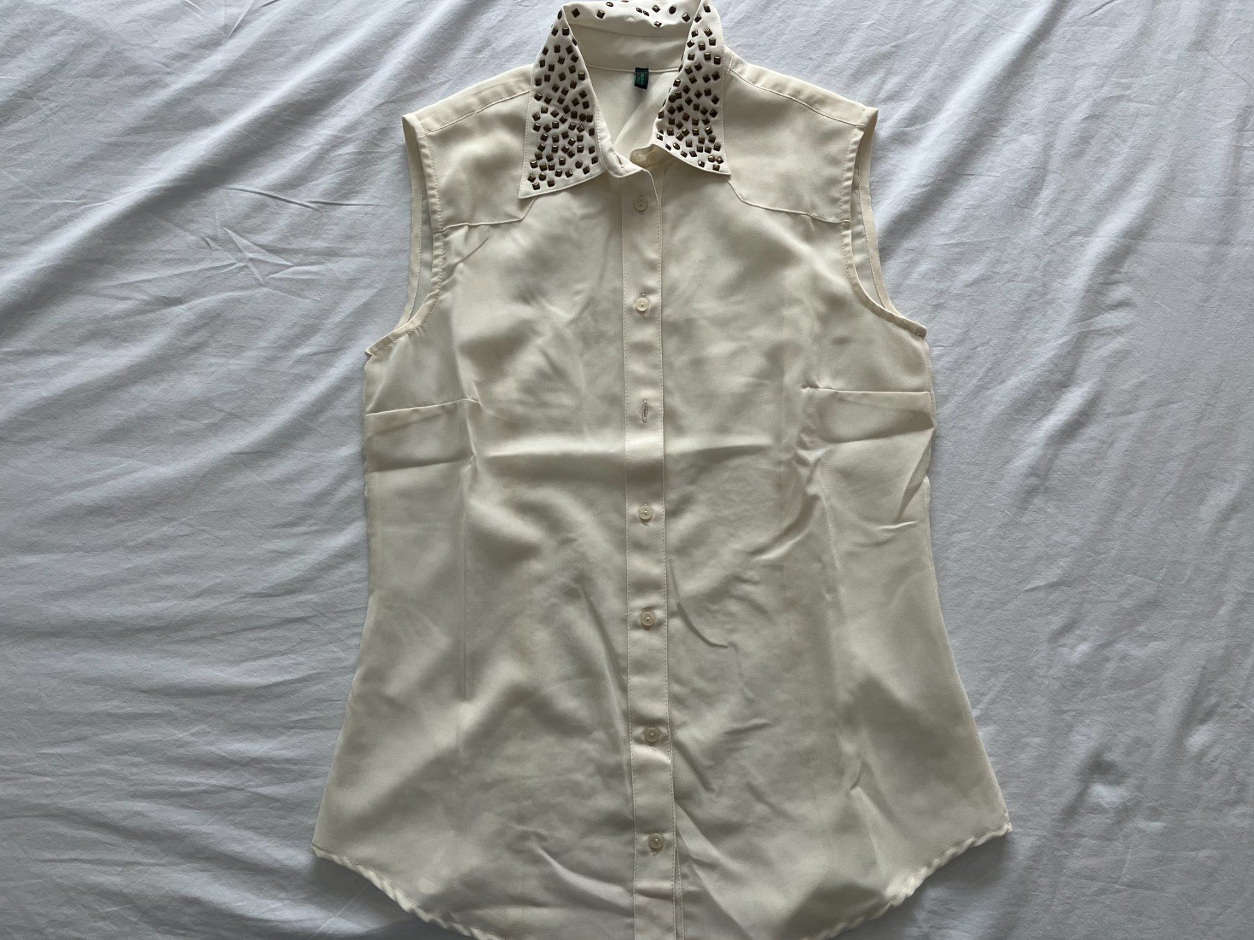 Benetton Top: Damen Top "Benetton" Farbe crème Grösse M – Usato da Jona venduto da Flexer02