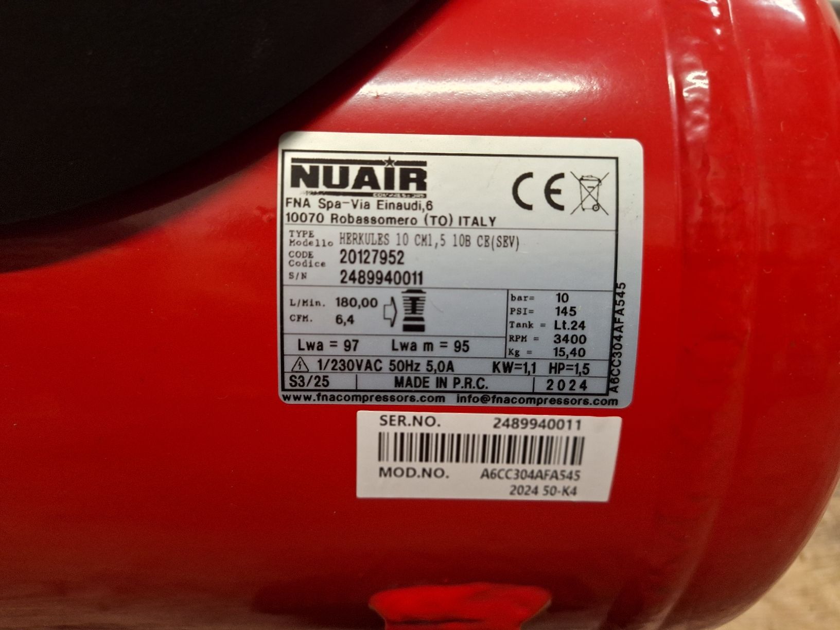 Compressori: Herkules Kompressor 200/10/24 mit Garantie – Usato da Malters venduto da Hansruedi9 7
