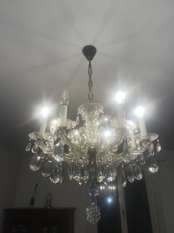 Lampadari & plafoniere: antiker Kristall-Kronleuchter – Usato da Schaffhausen venduto da livianoa 1