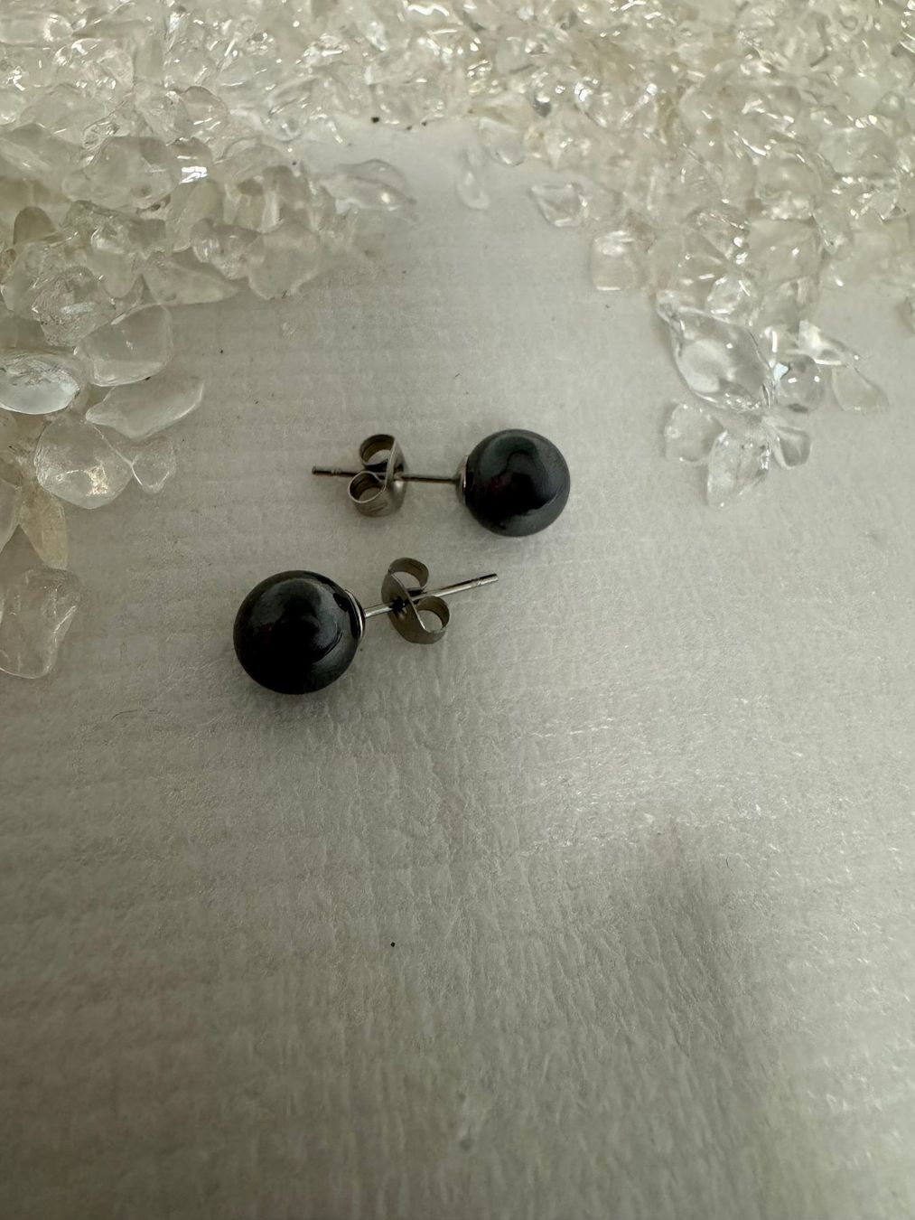 Orecchini pendenti & Orecchini a lobo: Ohrstecker /Hämatit versilbert – Nuovo (secondo la descrizione) da Biberist venduto da tl-schmuck