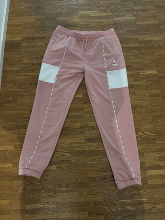 Puma Jogginghose rosa weiss Grösse L 