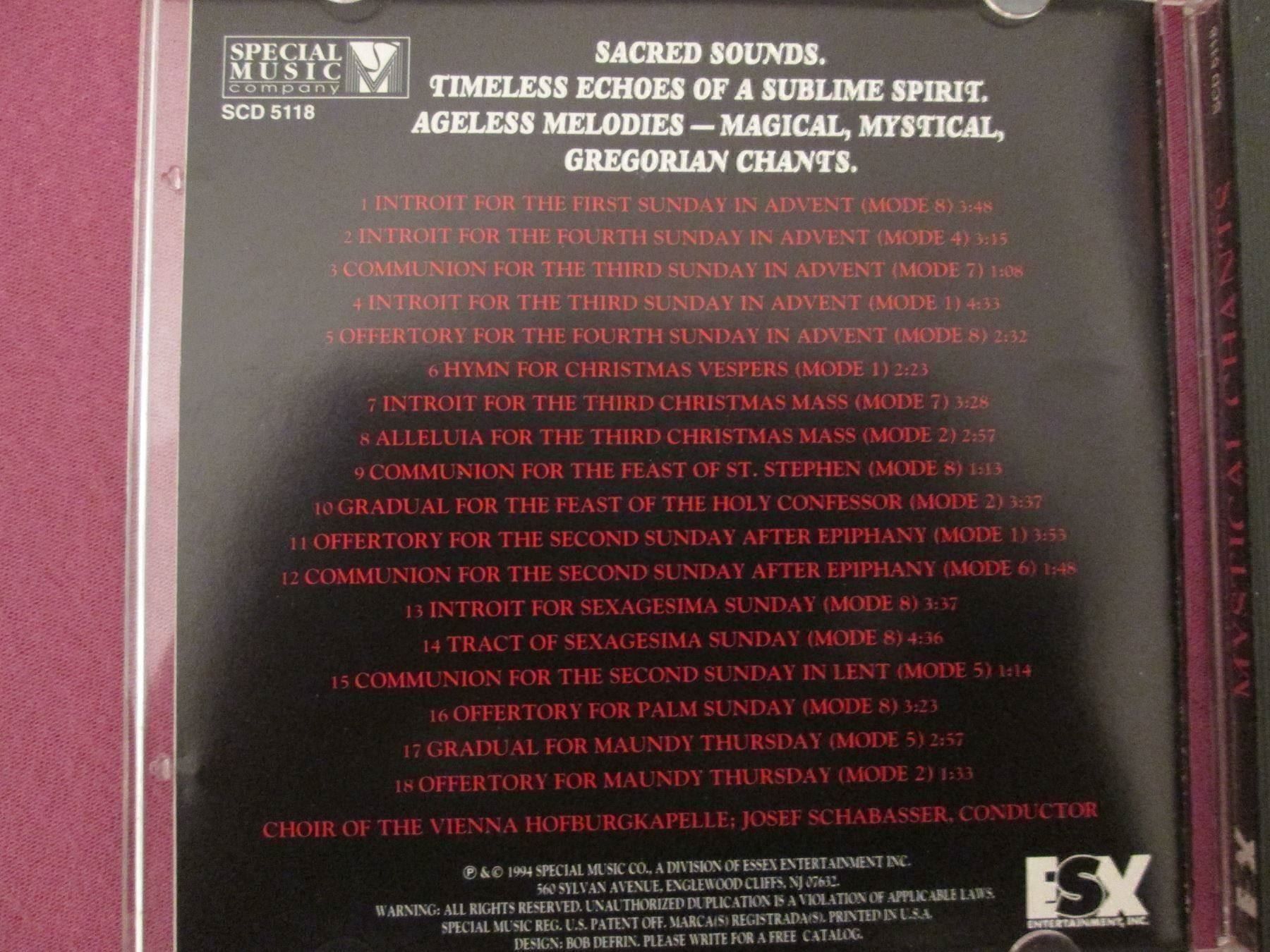 CDs: Mystical Chants – Neu (gemäss Beschreibung) aus Neuchâtel von Dualseele 2