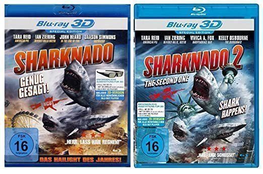 Tutti i DVDs: Sharknado 1+2    3D Blu-ray – Nuovo (secondo la descrizione) da Waldenburg venduto da Gonzo8