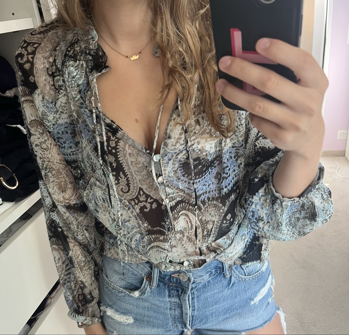 Zara Chemisiers: gemusterte Bluse – Neuf (Voir description) à Zollikon par ali_myc2 1