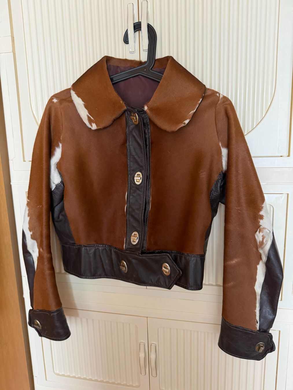 Jacken: Lederjacke Fellmix braun Grösse S – Gebraucht aus Brunnenthal von Eco07 2