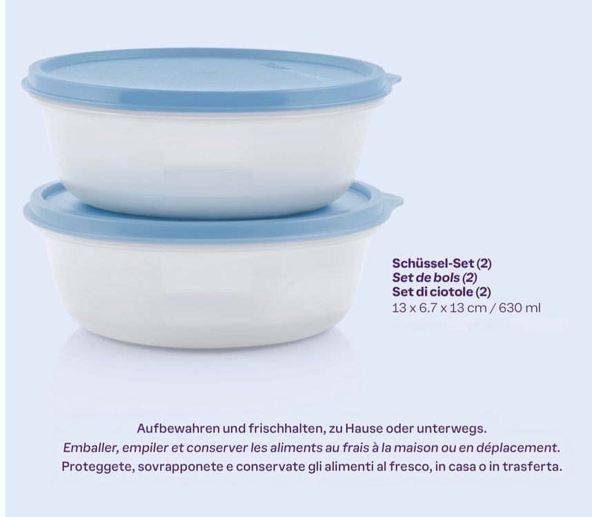 Tupperware Schüssel-Set 630ml (Neu und originalverpackt) in Dübendorf ...
