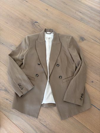 Damen Blazer H&M zweireihig beige-braun Grösse 34, neu