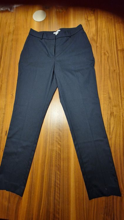 Elegante H&M Stoffhose Gr. 38 Dunkelblau Business Büro, NEU 1