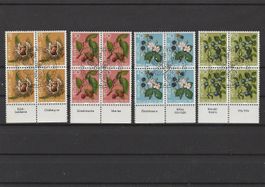 PJ- Viererblocksatz 1973 mit Tabs, Kat. 12.00 Fr., ab 1.- Fr