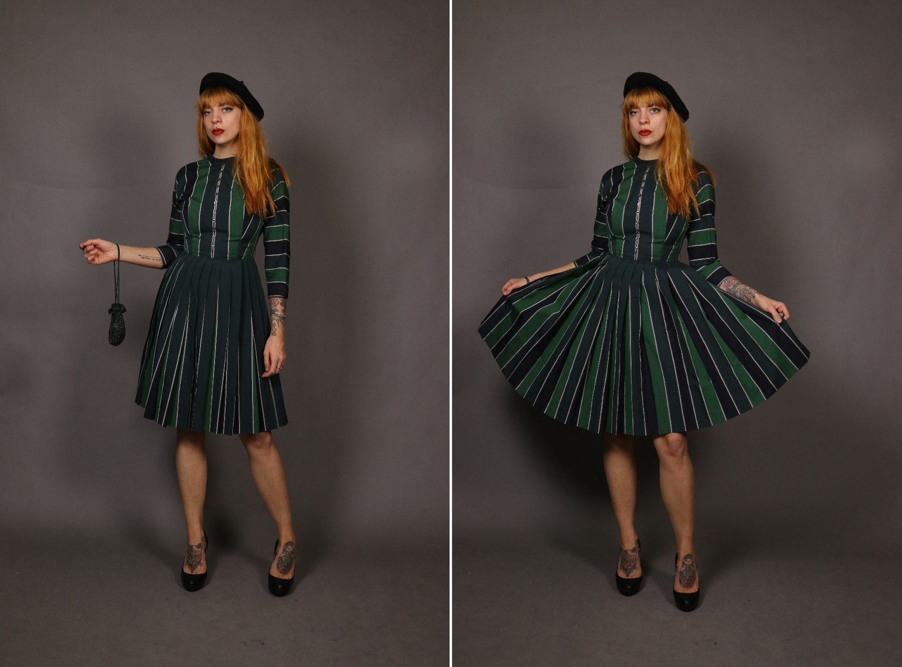 Vestiti: Vintage 1940er JONATHAN LOGAN Kleid- Xs – Usato da Hombrechtikon venduto da BAZ-Vintage