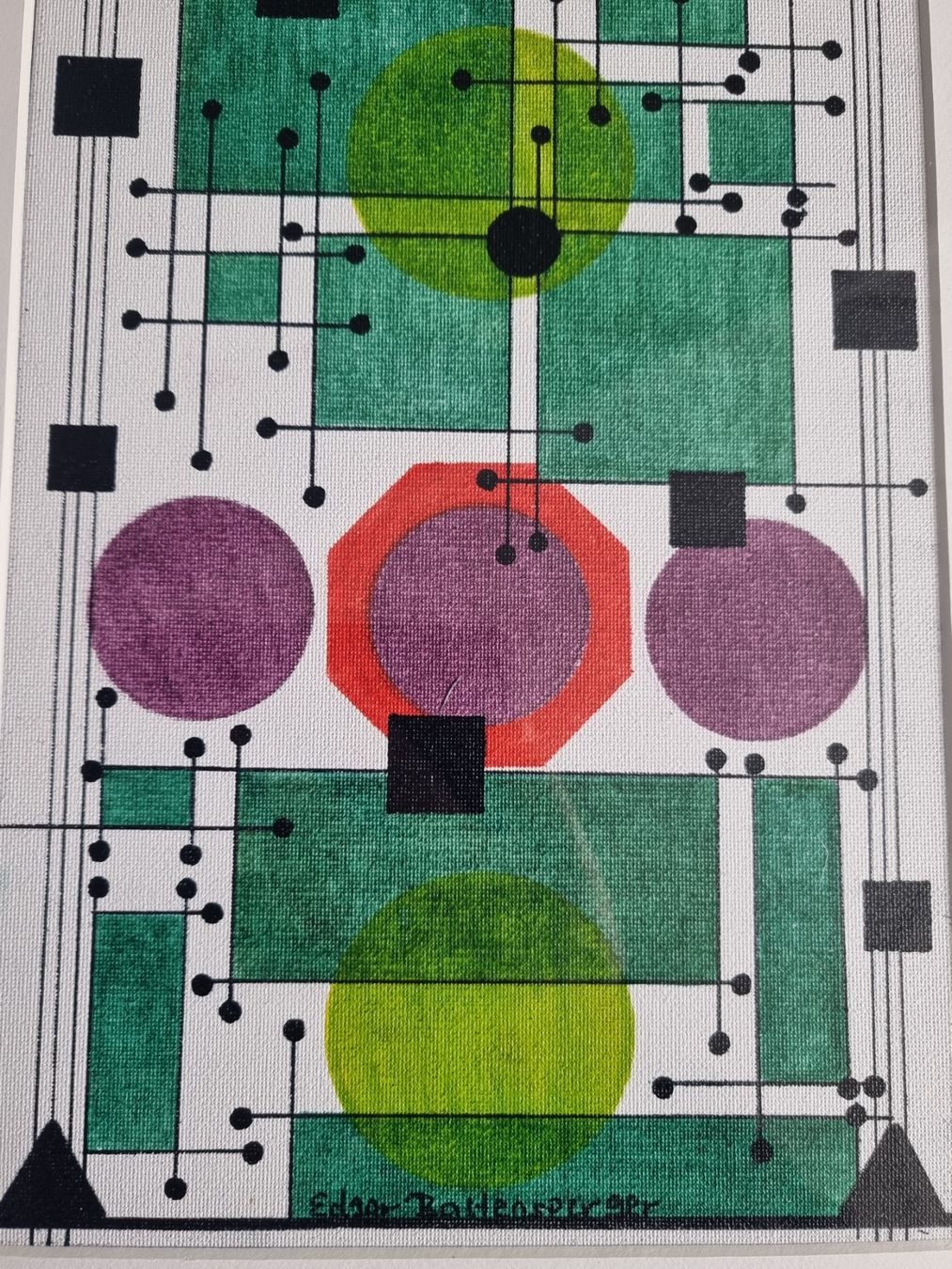 Dipinti: EDGAR BALTENSPERGER ORIGINAL ACRYL MISCHTECHNIK SIGNIERT – Usato da Gersau venduto da kunst-online 3