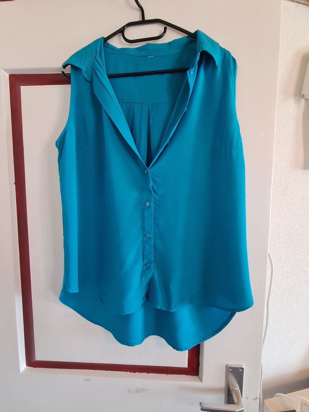 Camicette: Elegante Damenbluse Gr. 42 türkis – Usato da Balterswil venduto da bischoftanja