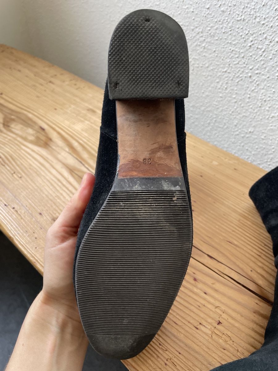 Scarpe da donna: Anthology Paris Wildleder Boots Gr. 38 schwarz – Usato da Zürich venduto da ehupp 5