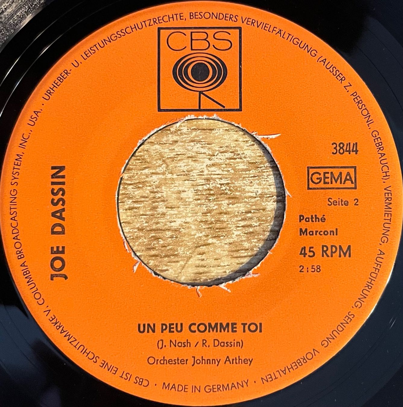 Dischi in vinile: JOE DASSIN - MA BONNE ETOILE – Usato da Bussigny venduto da vinyl-pas-cher 3